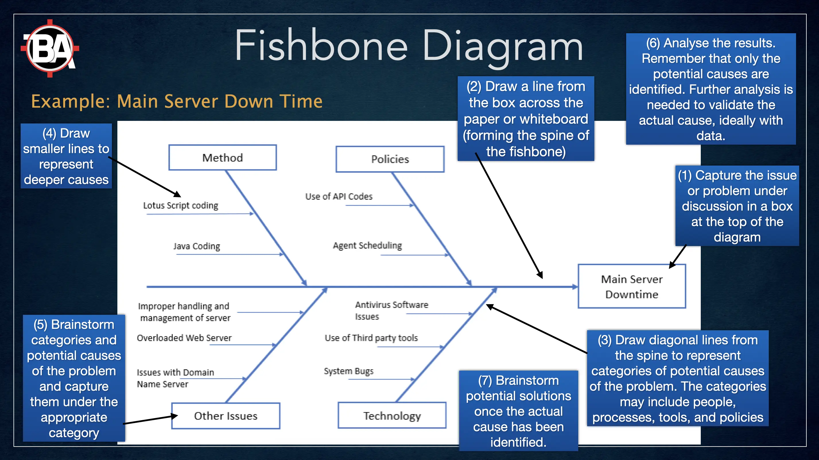 Fishbone Digram Example - BA Scope