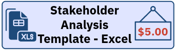 Stakeholder Analysis Template - Excel Button